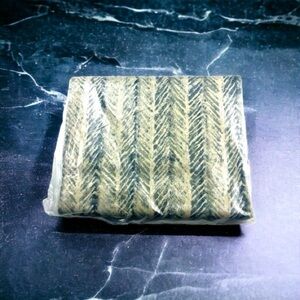 Vtg Springmaid Wamsutta Grey Chevron No Iron Percale Full Flat Sheet 54x76” NIP